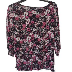 Style & Co Floral Top Size Medium